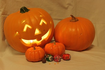 A bunch of pumpkins