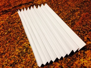Folded paper for gears